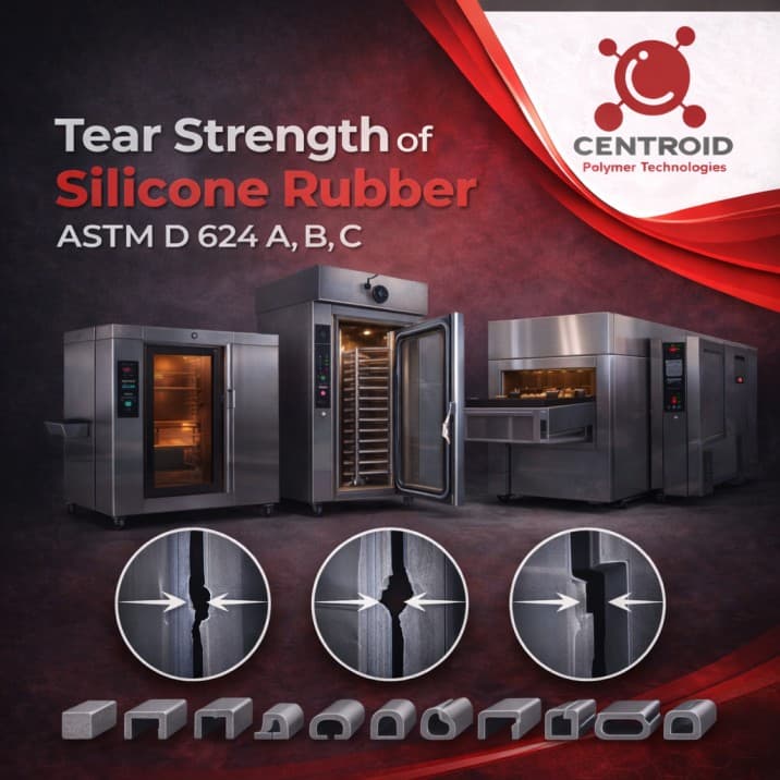 Why Tear strength of silicone rubber is a critical and functional property in Gaskets used in Hot air ovens, door gaskets?